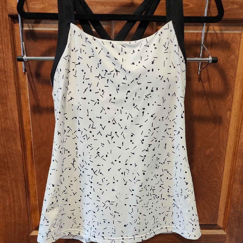 Black and White Patterned Tank Top